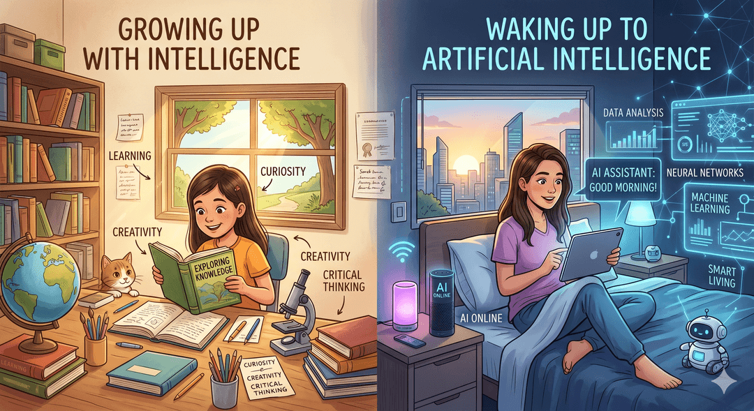 Growing Up With Intelligence and Waking Up to Artificial Intelligence